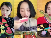 韩国小姐姐吃一盘巧克力,甜蜜瞬间引网友热议